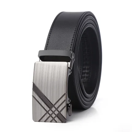 Designer Belt Men Manufacturers Direct Sales of New Young Men's Business Fashion High-end Automatic Buckle Leather Belt
